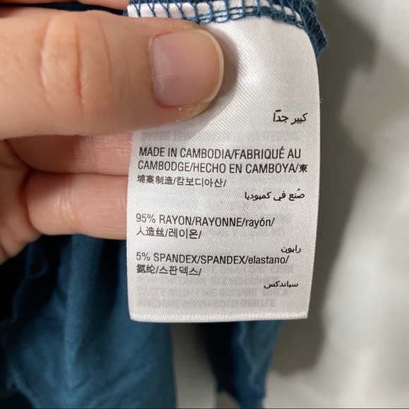 NWT INC International Concepts Blue Knit Ruffle Flounce Tank Top - Picture 8 of 10